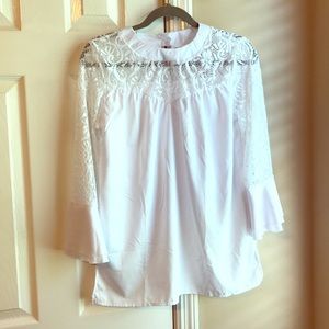 White lace blouse